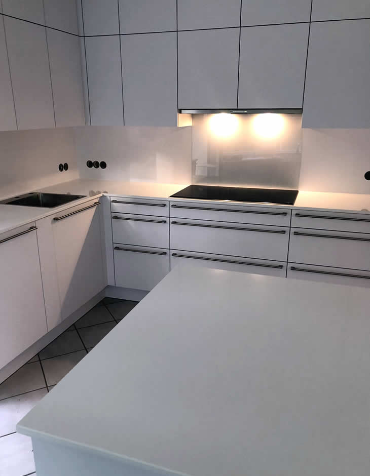 Küchenarbeitsplatte Silestone Blanco Zeus