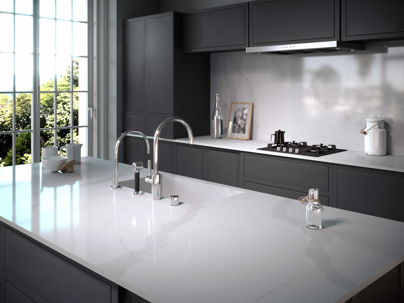 Küchenarbeitsplatte Silestone Calacatta